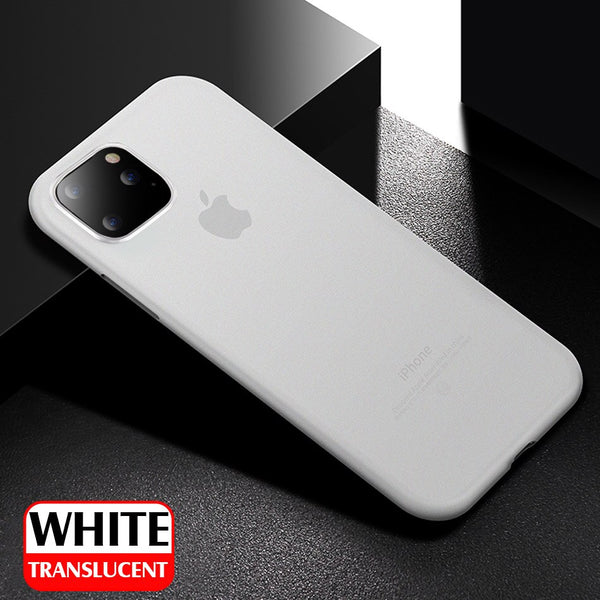 White / For iphone 6 6s - 0.3mm Ultra Thin PP Original Case For iphone 11 Pro Max X XR XS Full Shockproof Cover For IPHONE 7 8 6 6s PLus Matte Slim Cases
