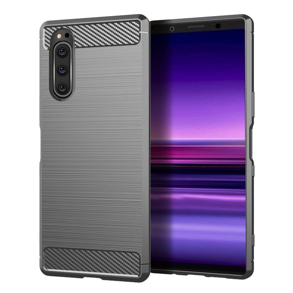 Gray / For Xperia 5 - For Sony Xperia 5 Case Silicone Rugged Armor Soft Cover Case For Sony Xperia5 2019 Phone Fundas Coque Cases