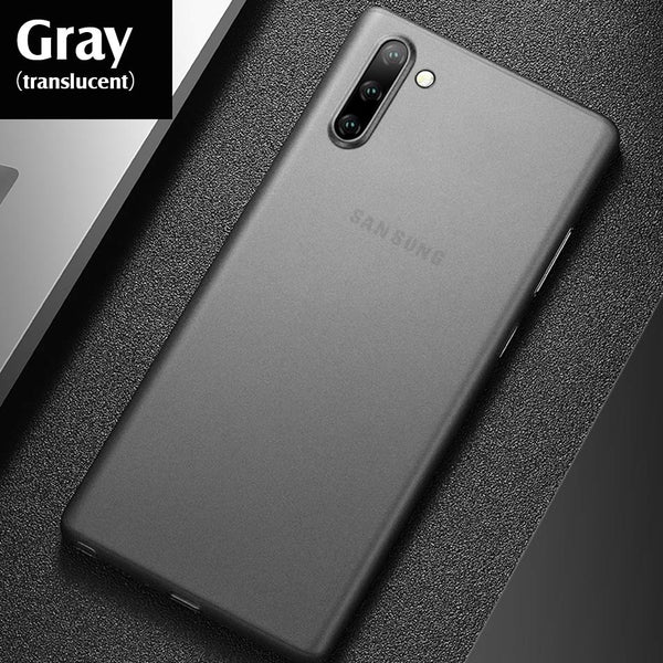 gray / For S8 - Luxury Ultra Thin 0.2mm Matte PP Case On The For Samsung Galaxy S8 S9 S10 S10E Plus Note 8 9 10 Pro Shockproof Bumper Phone Case