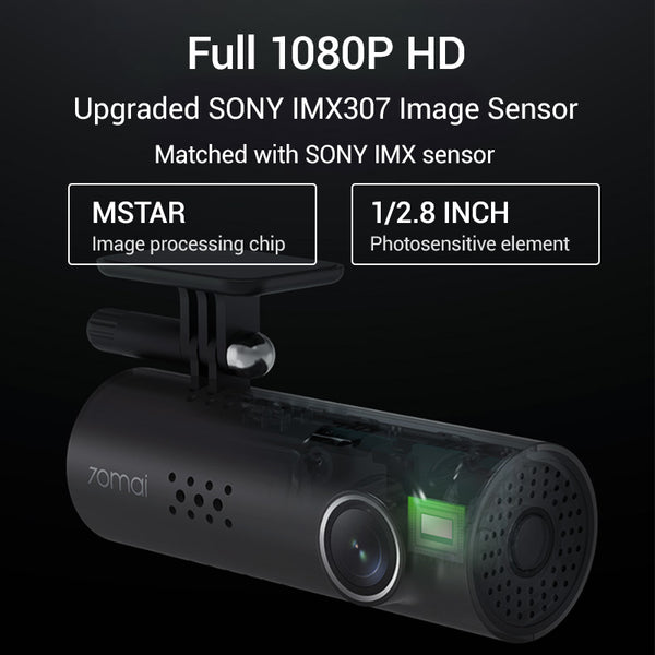 [variant_title] - 70mai Car DVR 1S APP & English Voice Control 70mai 1S 1080P HD Night Vision 70 MAI 1S Car Camera Recorder WiFi 70mai Dash Cam 1S