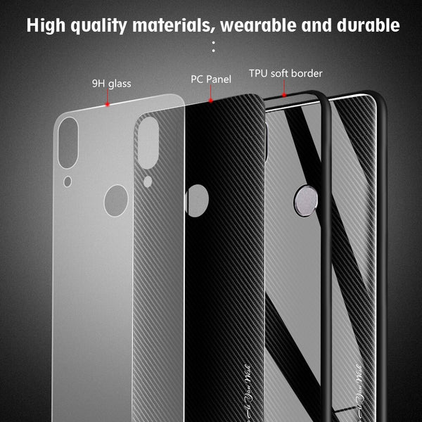 [variant_title] - Luxury Phone Case For ASUS Zenfone Max Pro M1 M2 ZB601KL ZB602KL ZB631KL ZB633KL Tempered Glass Cover Gradient Back Case