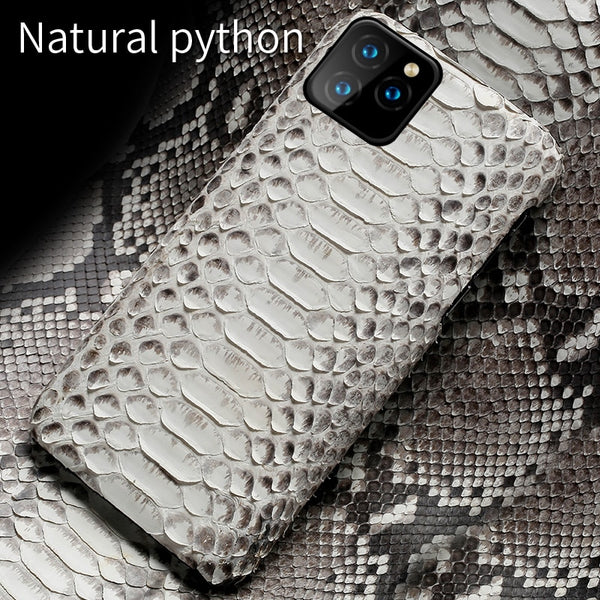 [variant_title] - Genuine Leather Python phone case For iPhone 11 11 Pro 11 Pro Max X XS XS xsmax XR 5s se 5 6 6s 7 8 plus snakeskin luxury Cover