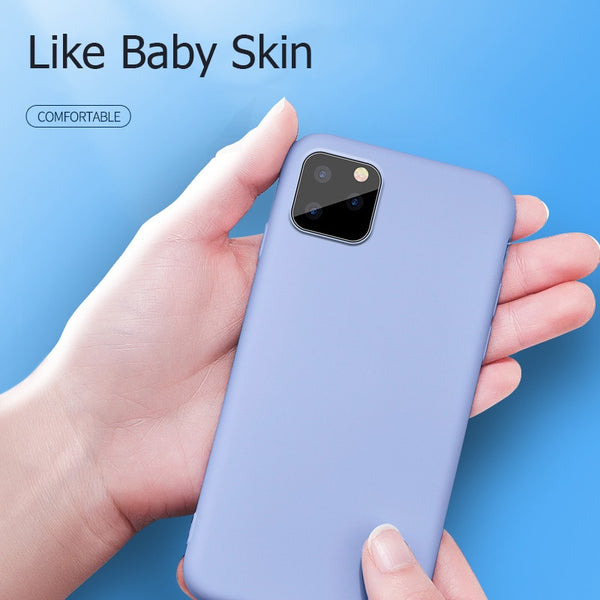 [variant_title] - For Apple iPhone 11 Pro Max Case Liquid Silicone Rubber Soft Cover For Apple iPhone 11 iPhone11 2019 Phone Case Shockproof