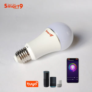 Default Title - Smart9 RGB Bulb, TuYa Home Automation Smart Life APP, E27 6W Light Socket Wifi Connection, Works with Alexa Echo