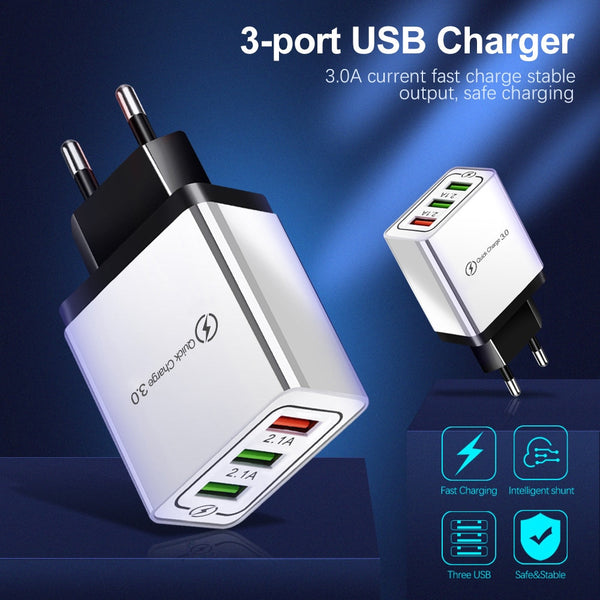 [variant_title] - Olaf USB Charger quick charge 3.0 for iPhone X 8 7 iPad Fast Wall Charger for Samsung S9 Xiaomi mi 8 Huawei Mobile Phone Charger