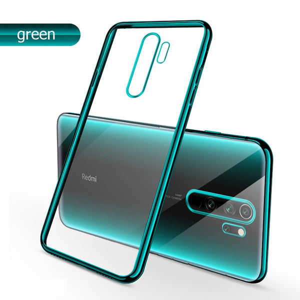 Green / For Redmi Note 8 - For Xiaomi Redmi Note 8 Pro Case Laser Plating Luxury TPU Soft Clear Cover Xiomi Xiaomi Mi Redmi Note 8 Note8 Crystal Phone Case