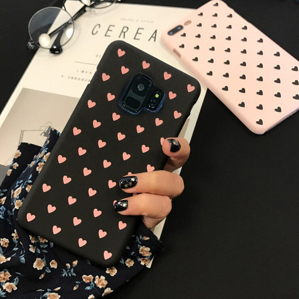 For Samsung A50 S10 S8 S9 S8Plus S9Plus Case Cover For Samsung Galaxy S8 S9 S10 Plus A50 Case Cute Couples Love Heart Hard Case