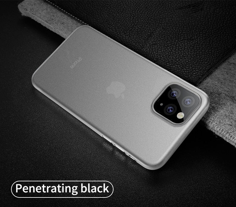 Penetrating White / For iPhone 5 5S SE - 0.3mm Ultra Thin Original PP Matte i Phone Cases For iPhone 11 Pro Max XS XR X 6 S 6S 7 8 Plus SE 5S Hard Shockproof Clear Cover