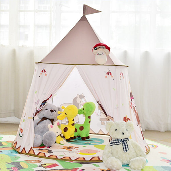 [variant_title] - Girl Princess Pink Castle Tents Portable Children Outdoor Garden Folding Play Tent Lodge Kids Balls Pool Playhouse Kid  House