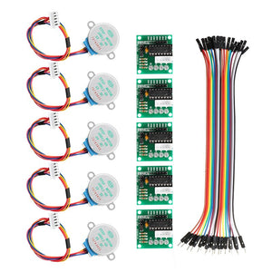 [variant_title] - 5Pcs 5V Stepper Motor With ULN2003 Driver Board Dupont Cable For Arduino Reduction Step Motor Gear Stepper Motor 4 Phase