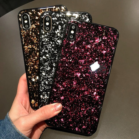 Shining Glitter phone Cases For iphone 11 6 6s Bling Sequins case for iphone 11 6 6S 7 8 Plus X XS XS Max soft Black Back Cover