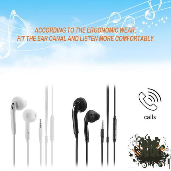 [variant_title] - 3.5mm In Ear Wired Earphon Dual Channel Stereo Earphones Flat Head Plug Handsfree Gaming Earpiece Headset for S6 Note4