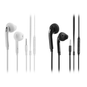 [variant_title] - 3.5mm In Ear Wired Earphon Dual Channel Stereo Earphones Flat Head Plug Handsfree Gaming Earpiece Headset for S6 Note4