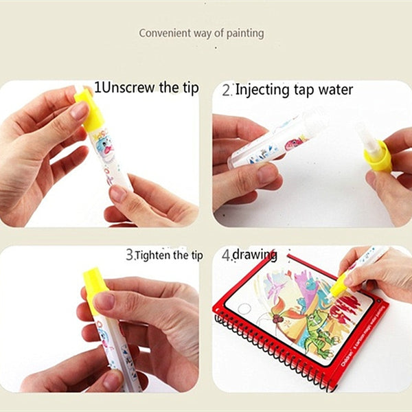 [variant_title] - Montessori Painting Drawing Board For Kids Toys Coloring Book Doodle & Magic Pen Magic Water Drawing Book Birthday Gift