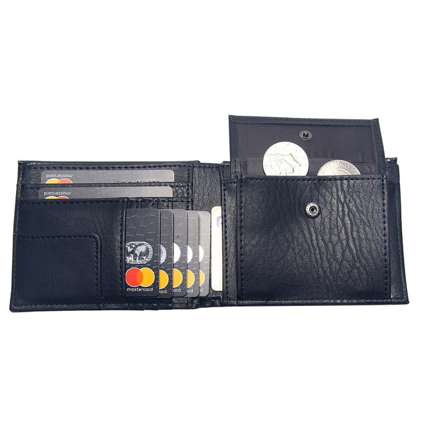 [variant_title] - PU Leather Short Men's Wallet Black Credit Card Holder Coffee Causal Small Wallets For Male Snap Button Pocket Coin Purse