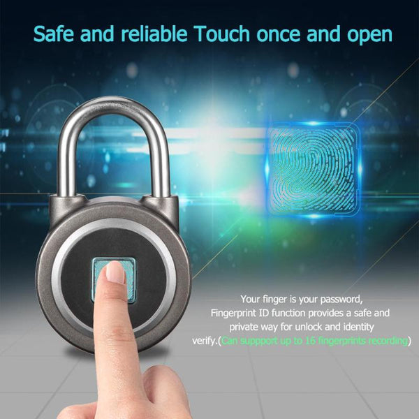 [variant_title] - Anytek P2 Smart Fingerprint Lock Bluetooth Phone APP Padlock Door Lock