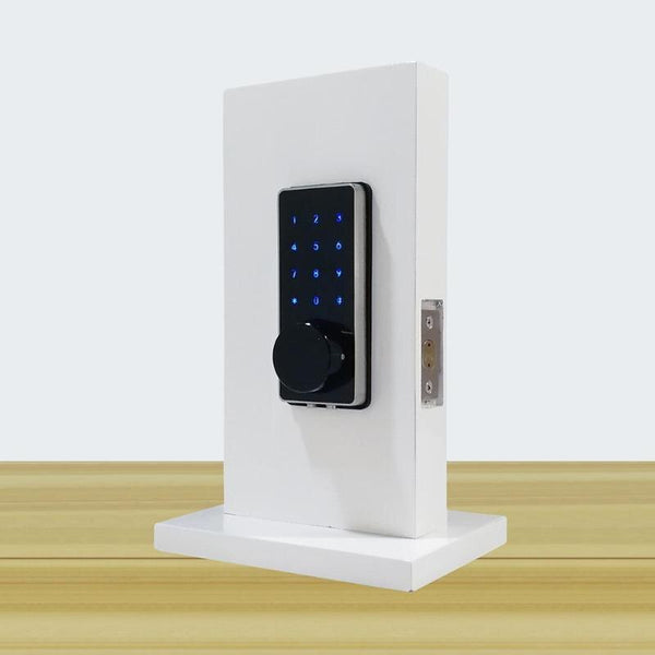 [variant_title] - Mobile Phone APP Bluetooth WiFi Wireless Smart Electronic Door Lock Touchscreen Password Lock Safety Door Handle with 2 Key