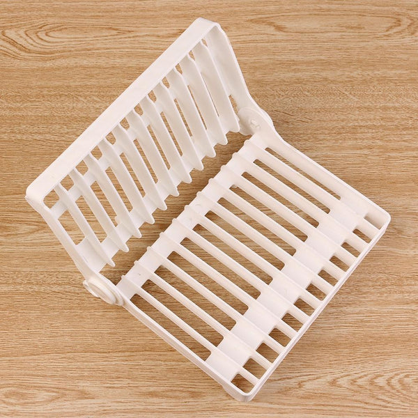 [variant_title] - Kitchen Foldable Dish Plate Drying Rack Organizer Drainer Plastic Storage Holder