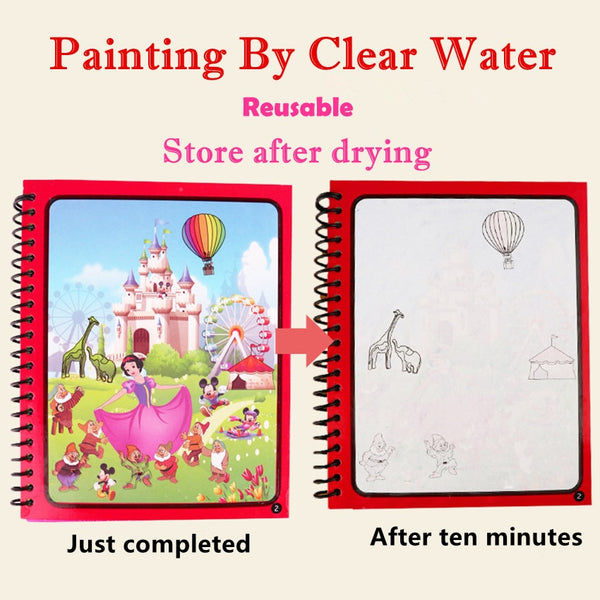 [variant_title] - Montessori Painting Drawing Board For Kids Toys Coloring Book Doodle & Magic Pen Magic Water Drawing Book Birthday Gift