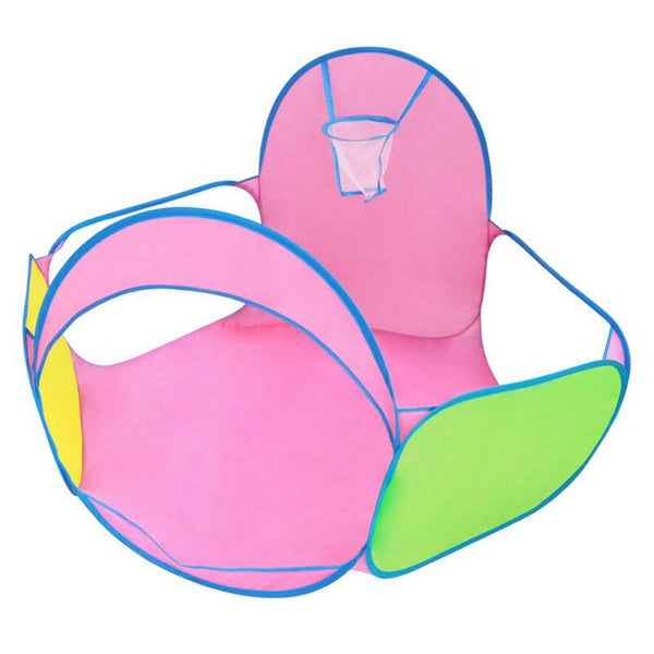 [variant_title] - 3-in-1 Baby Tent For Kids Foldable Toy Children Plastic House Game Tunnel Folding Shot Marine Ball Pool Toy For Children