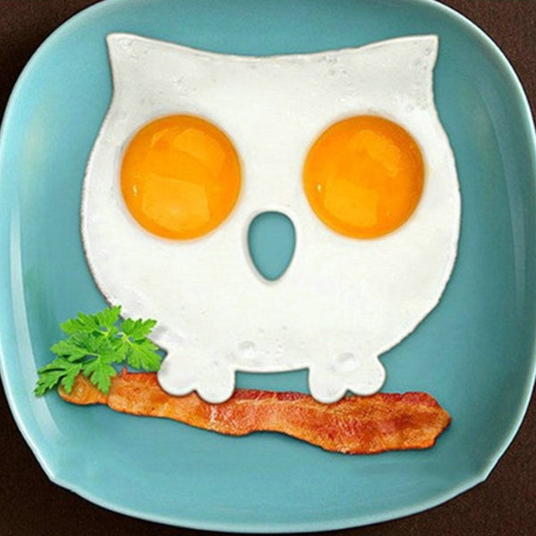 [variant_title] - Breakfast Silicone Owl Fried Egg Omelette Mold Pancake Ring Shaper Cooking Tools Kitchen Gadgets Kid Gift