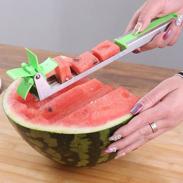 Default Title - 2019 Newest Watermelon Cutter Fruit  Slicer Tool for Cutting Watermelon Power Save Cutter Windmill Shape