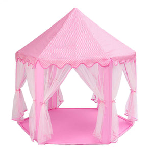 [variant_title] - Portable Princess Castle Play Tent Activity Fairy House Fun Playhouse Beach Tent Baby playing Toy Gift For Children (Pink)