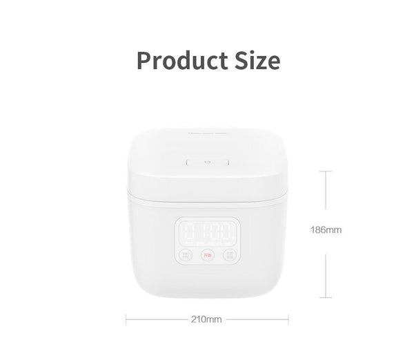 [variant_title] - Xiaomi Electric Rice Cooker 1.6L Smart Home alloy cast iron LED screen cooker multicooker kitchen Cooking appliance APP Control