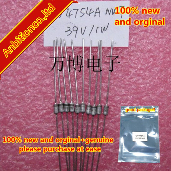 Default Title - 20pcs 100% new and orginal 1N4754 1N4754A 1W 39V Voltage regulator diode in stock