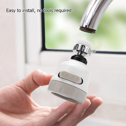 Default Title - 360 Degree Rotatable Kitchen Faucet Spray Head Tap Splash Filter Nozzle 3 Modes Kitchen Tap Nozzle kitchen accessories