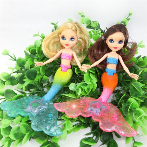 [variant_title] - Hot Baby Girls Doll Swimming Mermaid Doll Kid Girls Toy Bath Swimming pool With Comb 1PCS Color Random