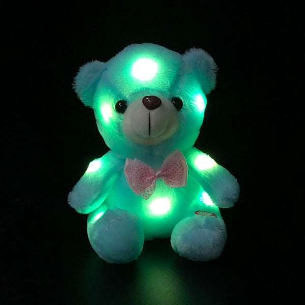 [variant_title] - 20CM Colorful Glowing  Luminous Plush Baby Toys Lighting Stuffed Bear Teddy Bear Lovely Gifts for Kids