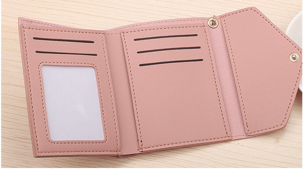 [variant_title] - 2018 Fashion Tassel Women Wallet for Credit Cards Small Luxury Brand Leather Short Womens Wallets and Purses Carteira Feminina