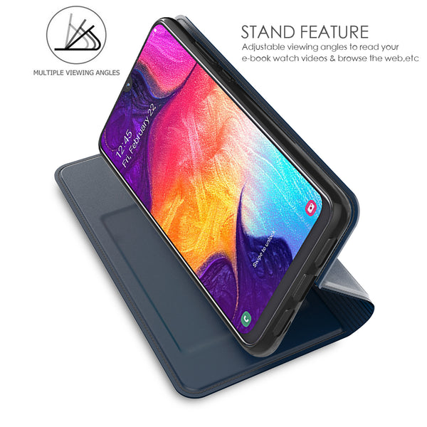 [variant_title] - For Samsung Galaxy A50 A30 Case PU Leather Flip Stand Magnetic Wallet Cover For Samsung A50 2019 A30 A20 A40 A80 Case Card Slot
