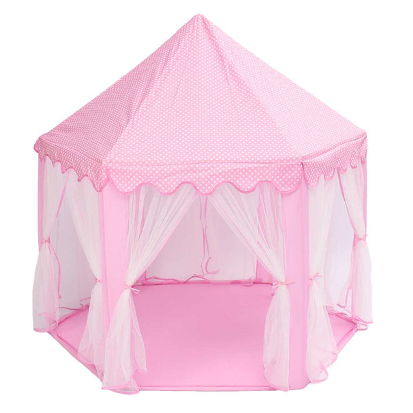 [variant_title] - Portable Princess Castle Play Tent Activity Fairy House Fun Playhouse Beach Tent Baby playing Toy Gift For Children (Pink)