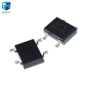 Default Title - GREATZT 10PCS SMD DB107 DB107S 1A 1000V Single Phases Diode Rectifier Bridge
