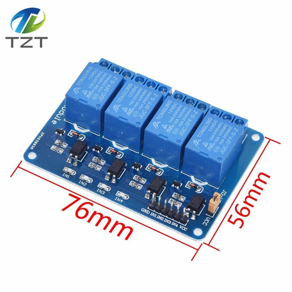 [variant_title] - TZT 5v 1 2 4 6 8 channel relay module with optocoupler. Relay Output 1 /2 /4 /6 / 8 way relay module 12V  for arduino blue