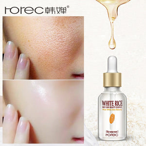 Default Title - HOREC White Rice Whitening Serum Face Moisturizing Cream Anti Wrinkle Anti Aging Face Fine Lines Acne Treatment Skin Care 15ml