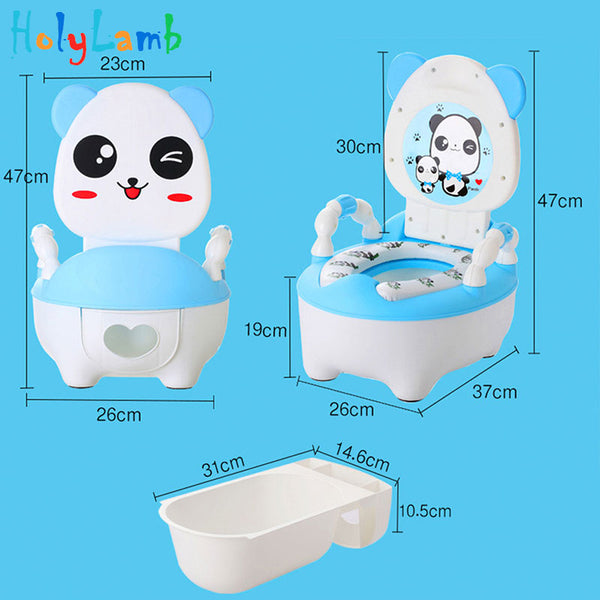 [variant_title] - Baby potty toilet bowl training pan toilet seat children's pot kids bedpan portable urinal comfortable backrest cartoon cute pot