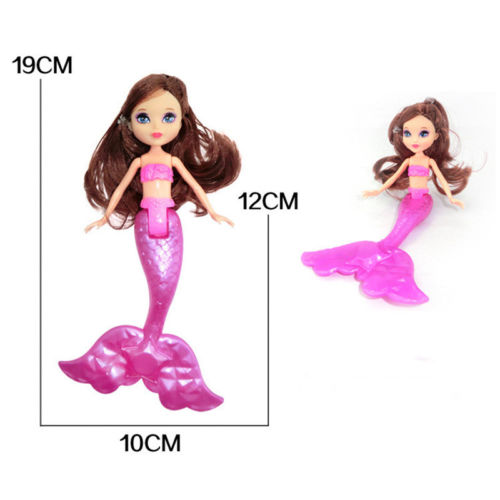 [variant_title] - Hot Baby Girls Doll Swimming Mermaid Doll Kid Girls Toy Bath Swimming pool With Comb 1PCS Color Random