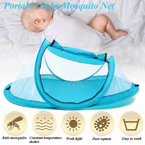 [variant_title] - Portable Baby Travel Bed Toy Tent Portable Baby Beach Tent UPF 50+ Sun Shelter Folding Outdoor Chid Travel Bed Mosquito Net Toy
