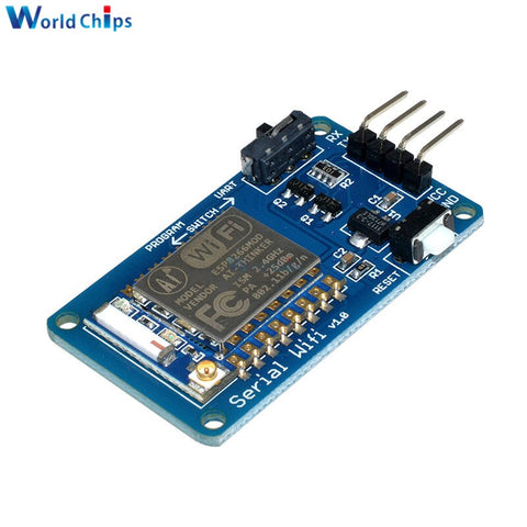 Default Title - ESP8266 ESP-07 ESP07 Wifi Serial Transceiver Wireless Board Module 3.3V 5V 8N1 TTL UART Port Controller For Arduino UNO R3 One