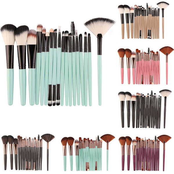 [variant_title] - MAANGE 15/18 Pcs Professional Makeup Brushes Set Comestic Powder Foundation Blush Eyeshadow Eyeliner Lip Make up Brush Tools