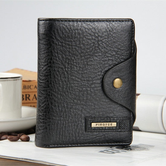 Vertical black - 2018 New brand high quality short men's wallet ,Genuine leather qualitty guarantee purse for male,coin purse, free shipping