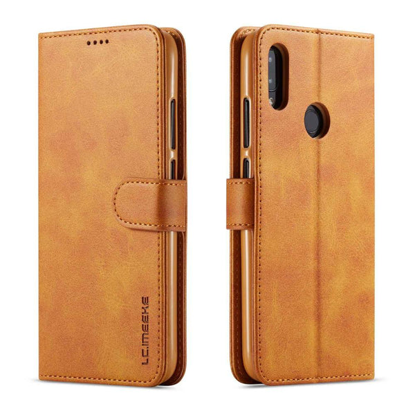 Khaki / Redmi Note 7 Pro - Leather Wallet Case For Xiaomi Redmi Note 7 note 7 pro Card Holder Flip Case For Xiaomi Redmi Note 7 Cover Coque Funda