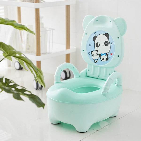 I  No Soft Pad - Portable Baby Potty Cute Kids Potty Training Seat Children's Urinals Baby Toilet Bowl Cute Cartoon Pot Training Pan Toilet Seat