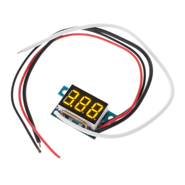 Yellow - 2019 New Mini LED 0-999mA DC 4-30V Digital Panel Ammeter Amp Ampere Meter With Wire Current Meters Measurement Instruments