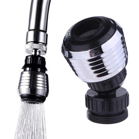 Default Title - Universal Plastic Faucet Nozzle 360 Rotary Kitchen Faucet Shower Head Economizer Filter Water Stream Faucet Pull Out Bathroom