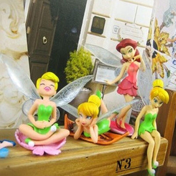 [variant_title] - 6pcs/Set Kids Gift Tinkerbell Dolls Flying Flower Fairy Children Animation Cartoon Toys Girls Dolls Baby Toy Decoration WX09 (Multicolor)