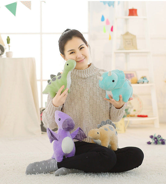 Purple - Pudcoco Toy Kids Baby Cute Dinosaur Plush Toy Stuffed Doll Throw Pillow Kid Gift